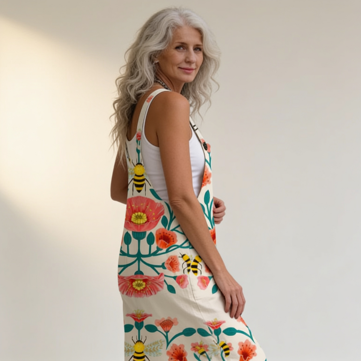Amandine - Luminous Soothing Floral Overalls