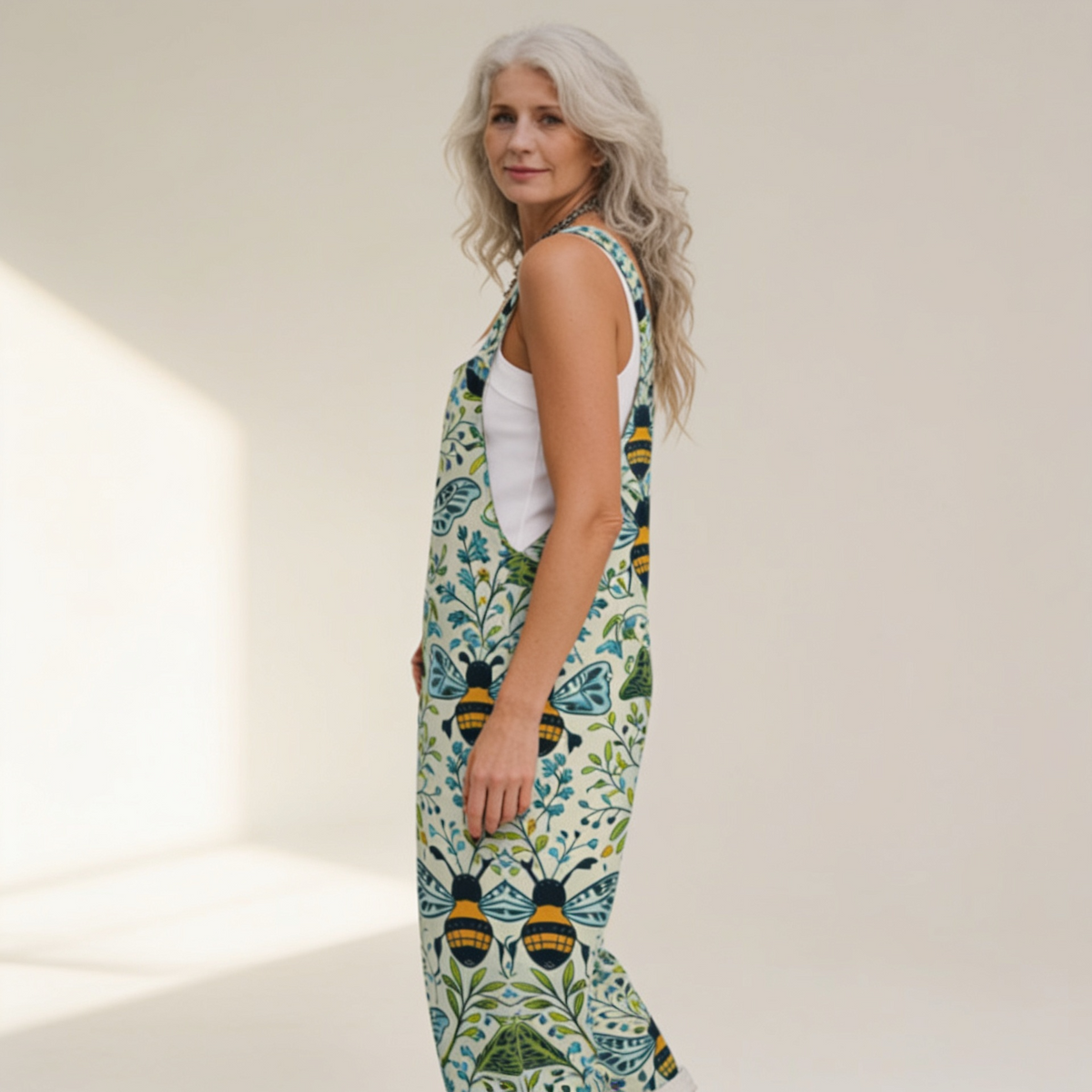 Maelys - Botanical Bee Symmetry Overalls