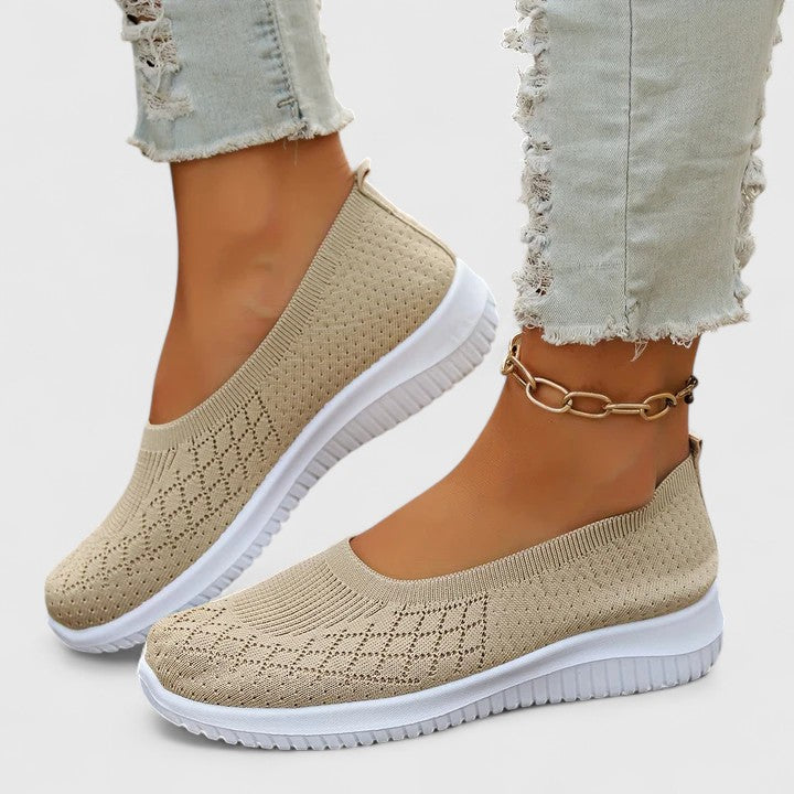 Camille - Elastic Slip-On Walking Shoes