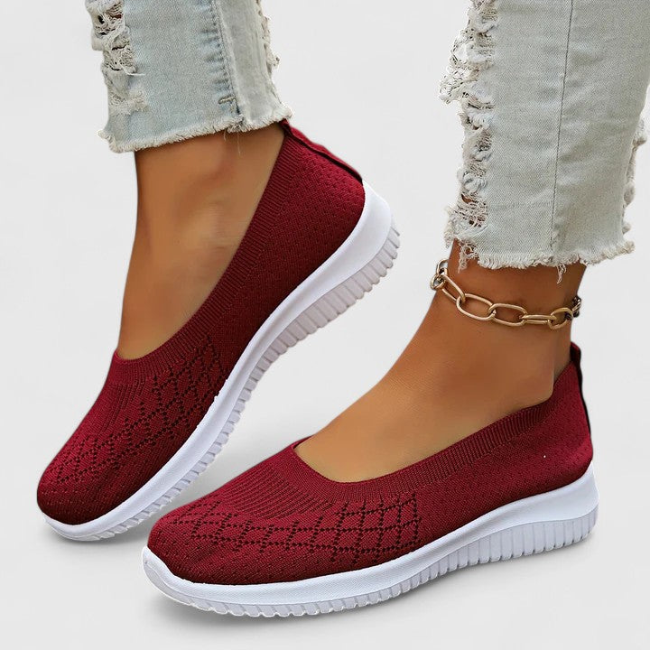 Camille - Elastic Slip-On Walking Shoes