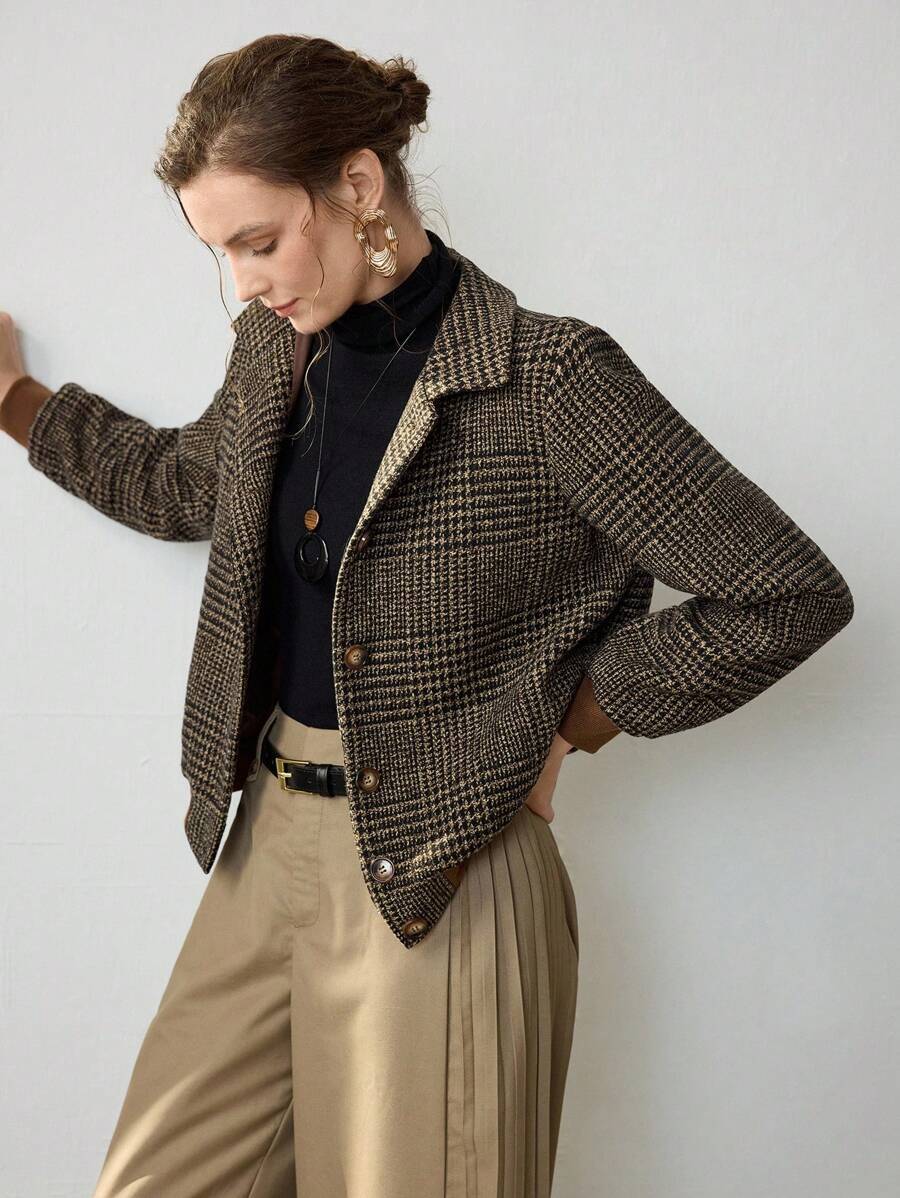 Blythe - Double Breasted Tweed Jacket
