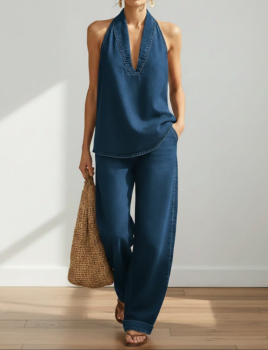 Adrienne - Vintage Two-Piece Denim Set