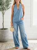 Adrienne - Vintage Two-Piece Denim Set