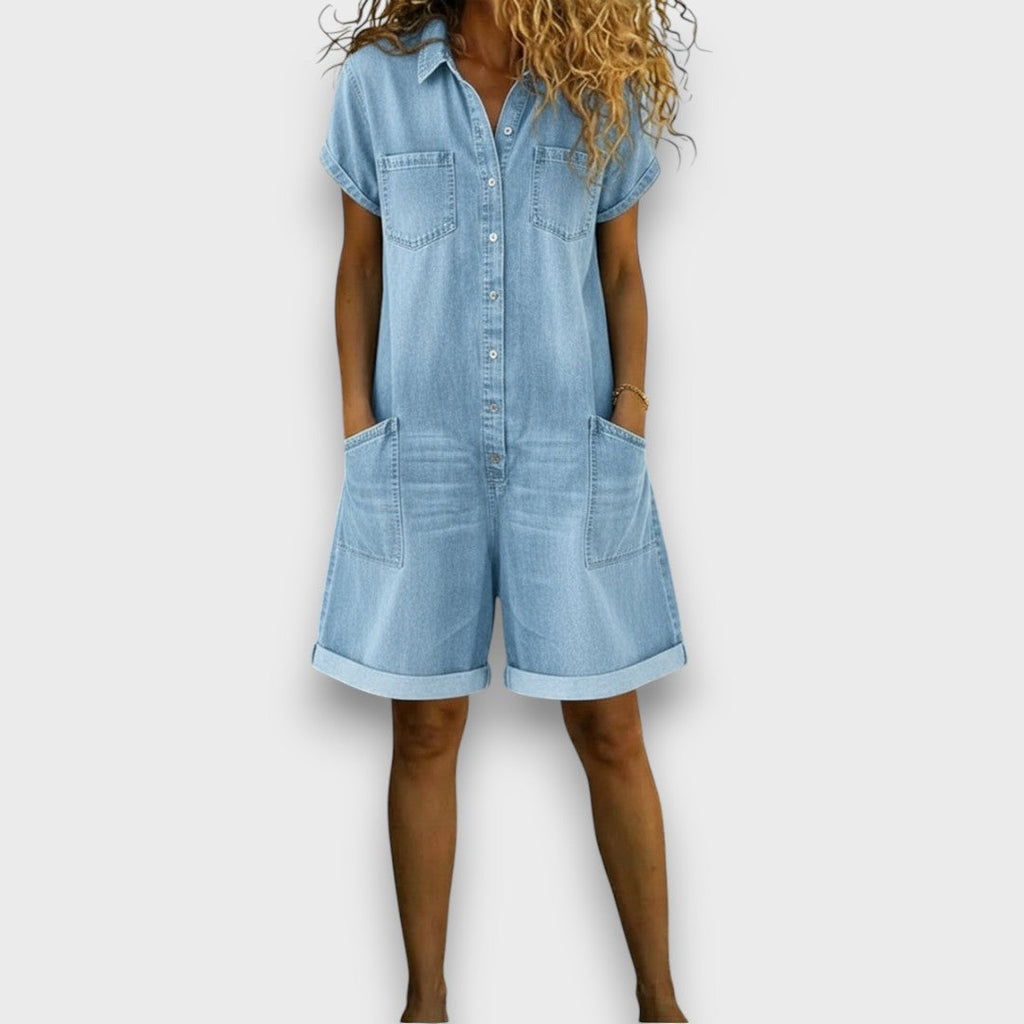 Tess - Cotton Short Overalls