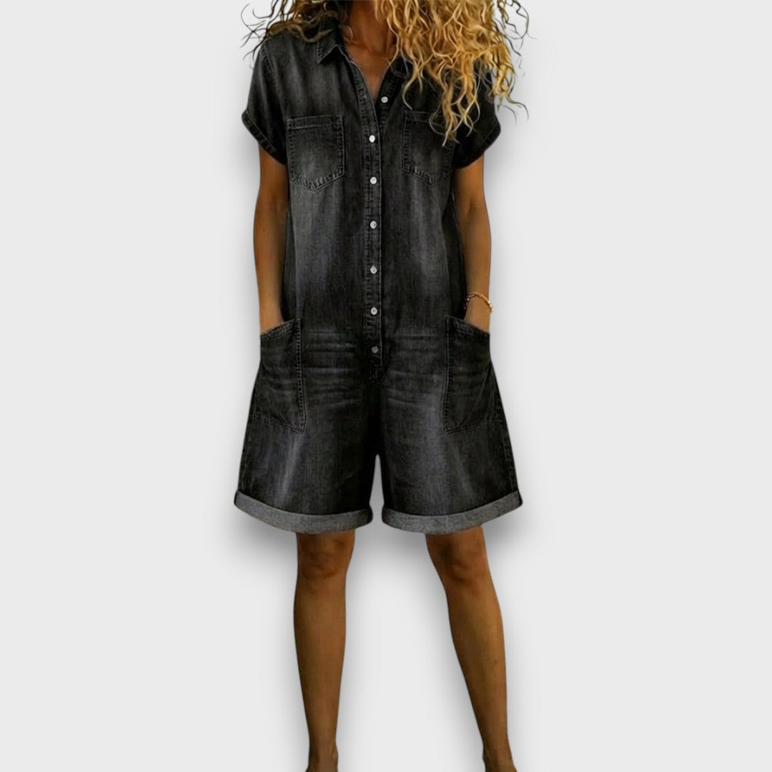 Tess - Cotton Short Overalls