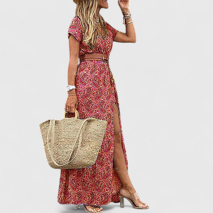 Caroline Elegant Boho Maxi Dress