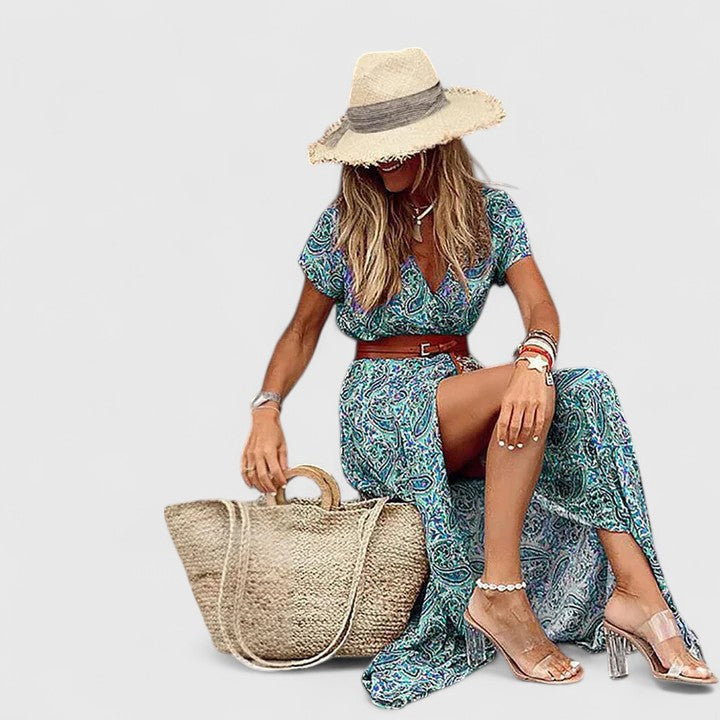 Caroline Elegant Boho Maxi Dress