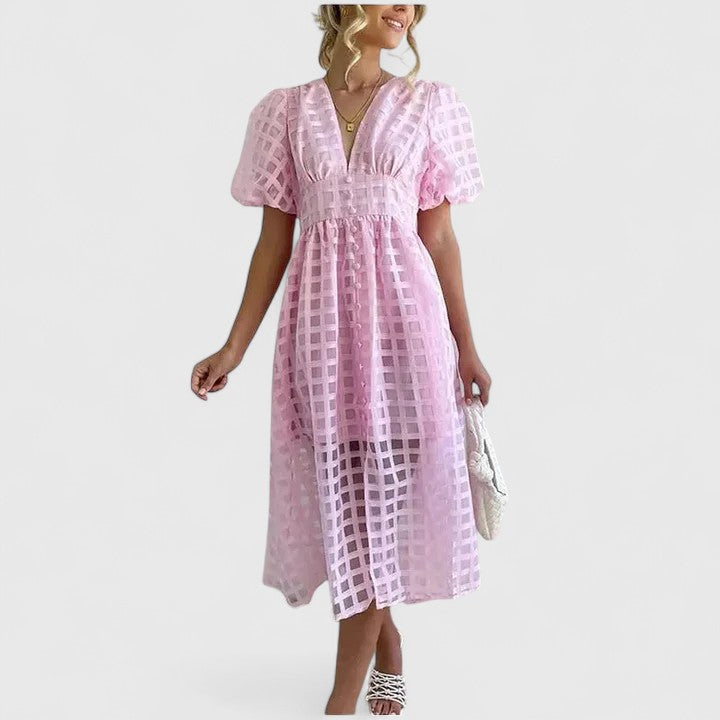 Elanqi | Classic Tailored Midi Dress