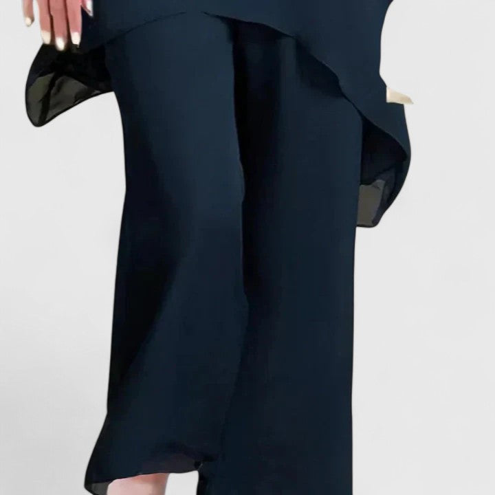 Cassie - Flowy Asymmetric Two-Piece Set