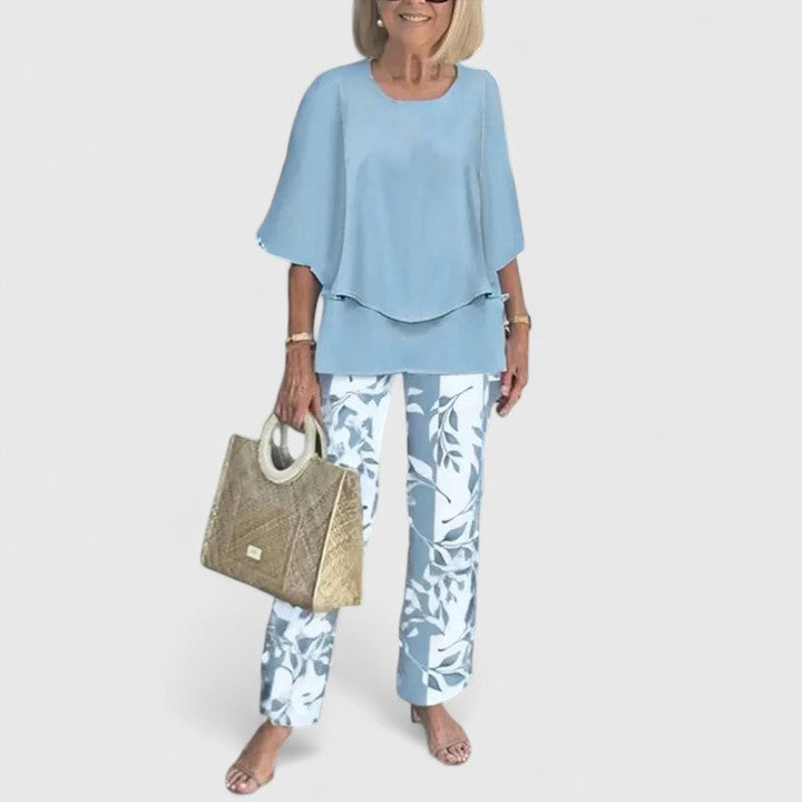 Marzyelle - Elegant Printed Trousers Set