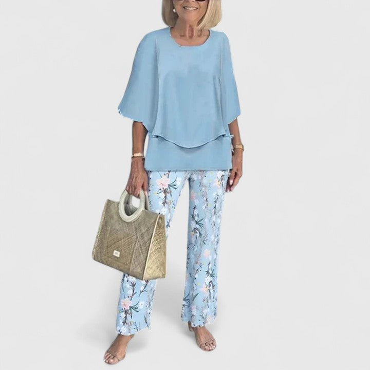 Marzyelle - Elegant Printed Trousers Set