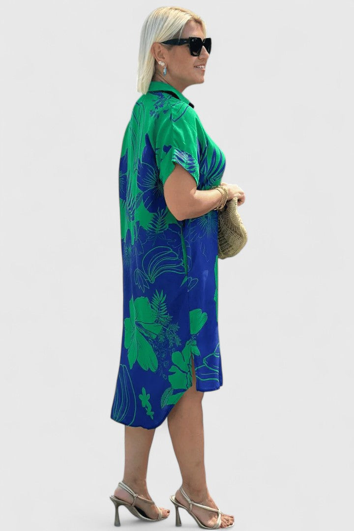 Marcella - Casual Buttoned Shift Dress