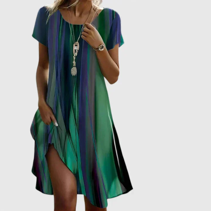 Paloma - Abstract Print Loose Sundress