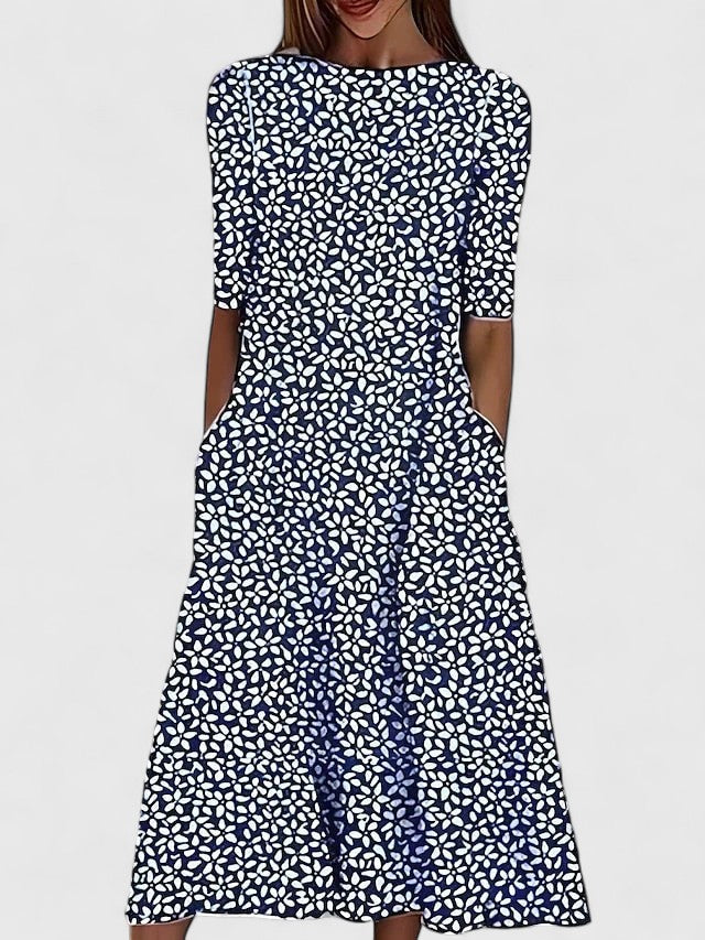 Evelyn - Elegant Midi Dress